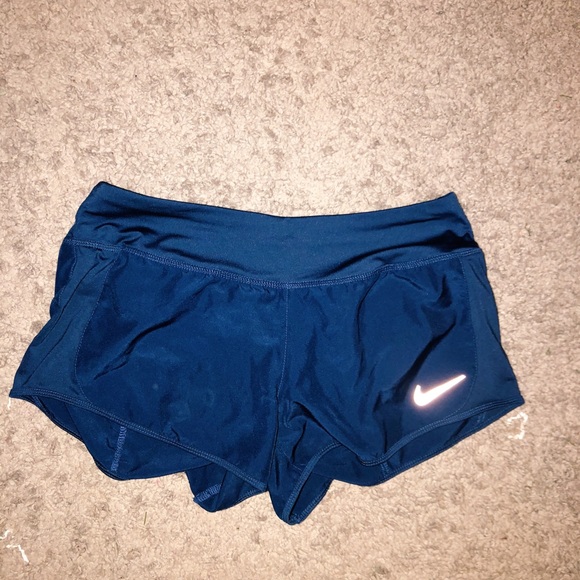 Nike Pants - nike running shorts // navy